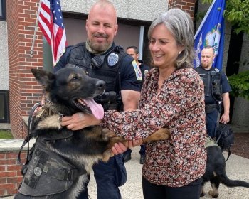 First Lady of Danbury, Liz Cavo, Donates Emergency Kits to K9s