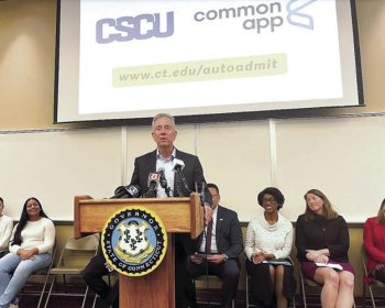 Governor Lamont Advises High School Students to Get Good Grades and Receive Automatic Admission to Several Colleges and Universities